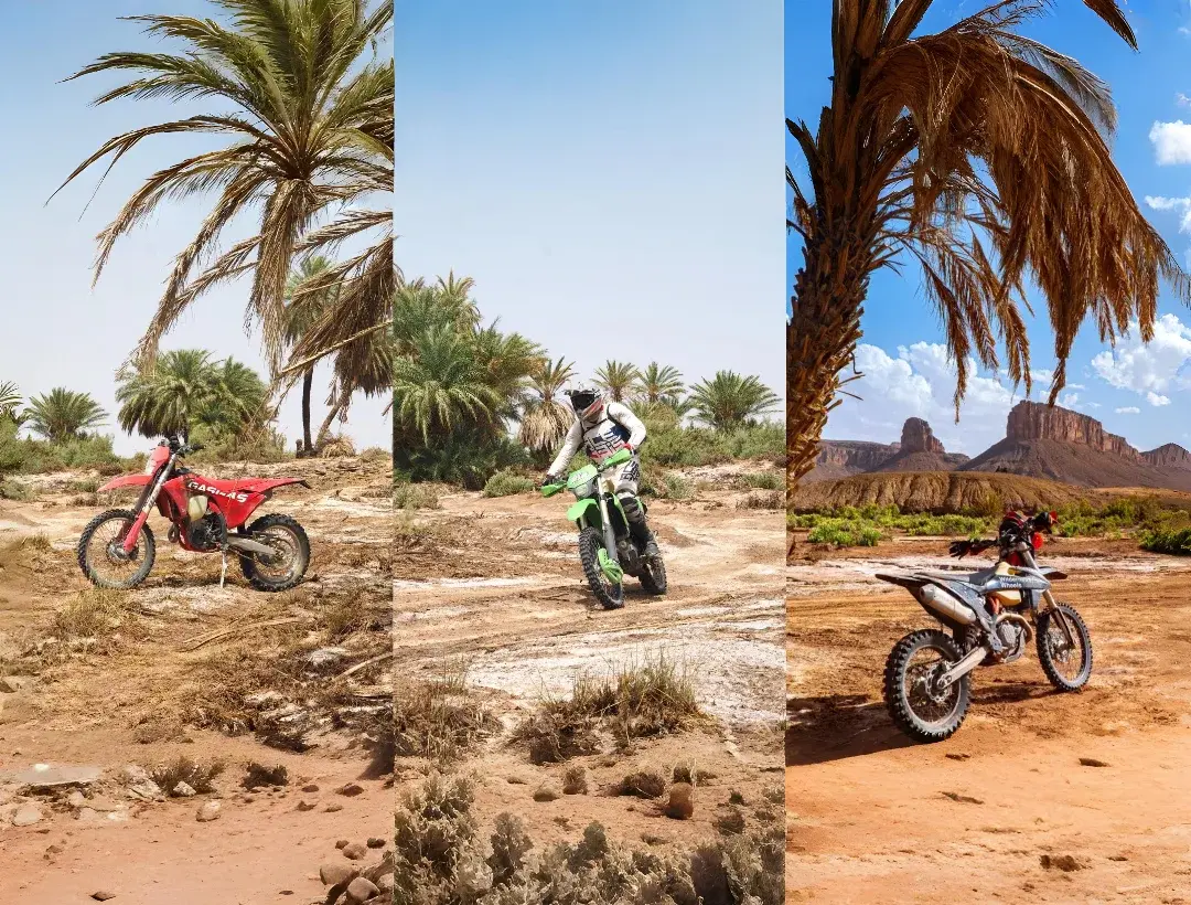 Nos motos enduros - Gas Gas EC-F 450 2025 / KTM EXC-F 450 2024 / Kawasaki KX 450 2024